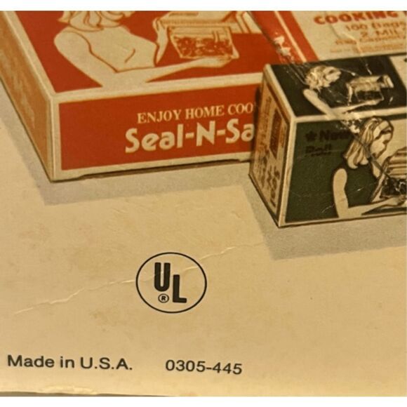 Sears Roebuck and Co. 1980 Seal-N-Save in box Vintage Almond - Picture 11 of 16